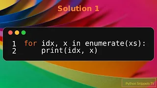 Python How to Access Index in Loops