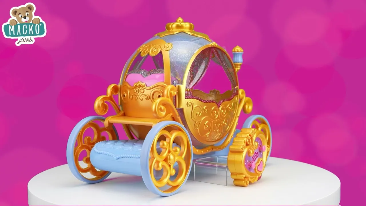 Távirányítós járművek - Távirányítós kisautó királyi hintó Disney Princess RC Carriage Jada - 4