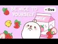 Download Lagu Be Nice To Yourself with Molang 🍓 #MentalHealth | Live For Kids 🔴