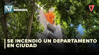 FUEGO EN EL CENTRO | Voraz incendio en un edificio de Mendoza desató un fuerte despliegue