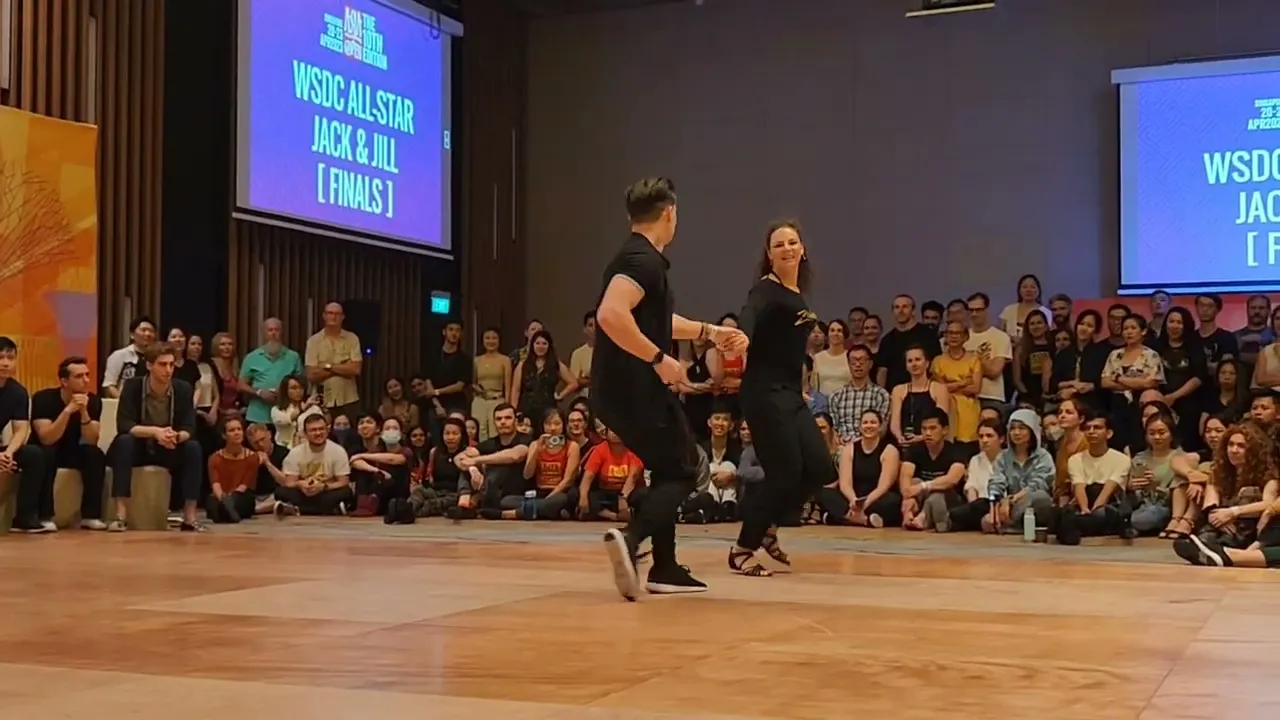"Hot In It" Byron Brunerie & Maddy Platts - All Star J&J 1st place Asia WCS Open 2023