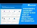 Syncfusion s Javascript Library Is Now Part of Microsoft Visual Studio Dev Essentials