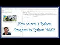 Python Tutorial How to run a Python Program in Python IDLE