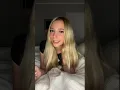 Cute blonde girl teasing you