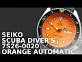 Seiko Scuba Diver s 7S26-0020 Orange Automatic