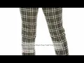 Zac Rachel Black Grey Plaid Print Ultimate Fit Legging