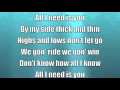 All I need is you Lecrae