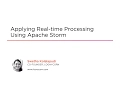 Course Applying Real-time Processing Using Apache Storm