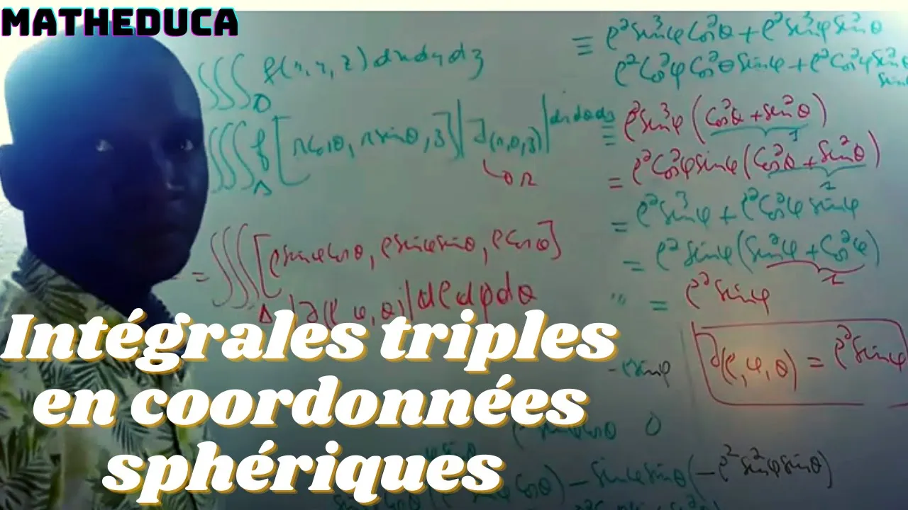 Changement de variables en coordonnées cylindriques - coordonnées sphériques - cours 3