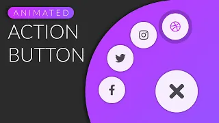 Animated Social media floating action button Speedrun HTML CSS Tutorial