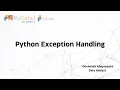 Introduction to Python - Episode 6 Exception Handling