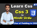 CSS Padding Property CSS Padding Styles Padding in CSS Cyber Warriros CSS Tutorial for beginners