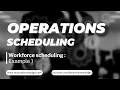 Workforce scheduling - Example 1