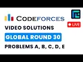 Codeforces Global Round 30 Div 1 Div 2 Solutions - A to D by Pradyumn