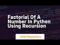 Factorial of a number in python using recursion