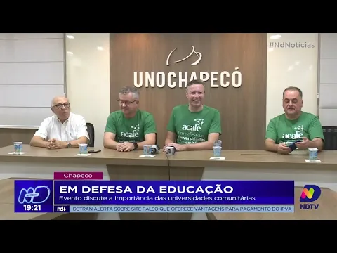 Em defesa da educação: evento discute a importância das universidades comunitárias