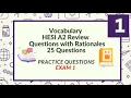 HESI A2 Vocabulary Practice Test 25 Questions Test 1
