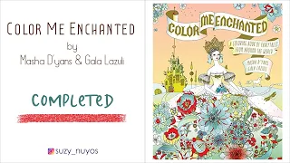 Completed Coloring Book Color Me Enchanted by Masha D yans and Gala Lazuli