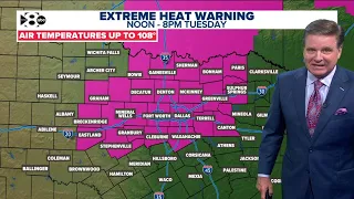 DFW Weather Extreme heat warning in effect Tuesday in 14 day forecast