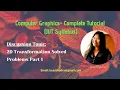 3 4 2D Transformation Solved Problems Part 1