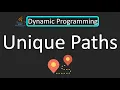 LeetCode - 62 Unique Paths Dynamic Programming Bottom Up Java