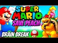 Download Lagu 🍄 Super Mario: Save Peach 🍄 Fitness Run | Brain Break | GoNoodle Inspired