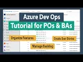Business Analyst Software Tutorial - Azure DevOps for Business Analysts Product Owners