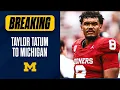 BREAKING Michigan lands Oklahoma RB Taylor Tatum out of the NCAA Transfer Portal I