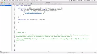 7 5 Part 2 Larger Than n - Java
