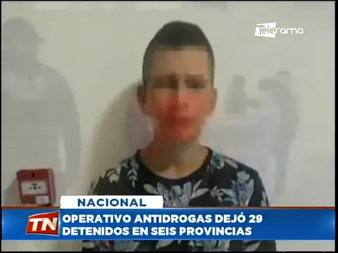 Operativo antidrogas dejó 29 detenidos en seis provincias