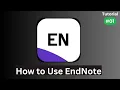How to use EndNote X8 How to Get RIS files EndNote Tutorials 01