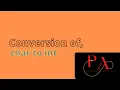 Conversion of char to int data type c programming