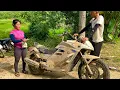 Download Lagu Girl restores CFMOTO motorbike, 250T-3, repairs and restarts the motorbike abandoned under the tree