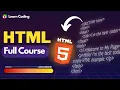 HTML5 Full Course in Hindi Web Development Learn Coding