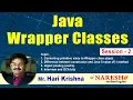 Java Wrapper classes Session-2 PV to WCO Java 5 object pooling By Hari Krishna