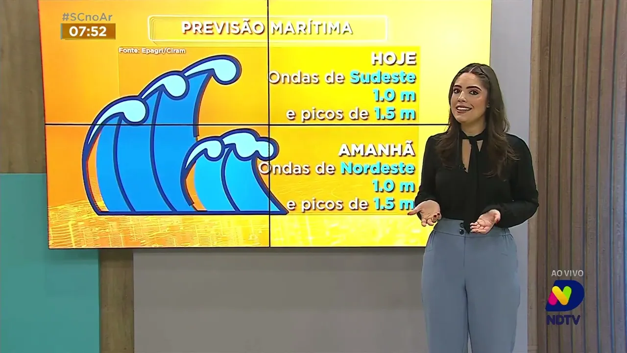 Confira a previsão do tempo para esta quarta-feira em SC