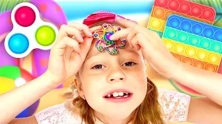 A new episode of a children s entertainment show from Nastya and dad and their friends