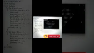 Making heart pattern using c nested loops