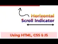 Horizontal Page Scroll Progress Bar Indicator With Html CSS Javascript NoorHUB