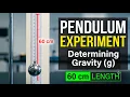 Virtualized Simple Pendulum Experiment 60 cm Length Trial Part A