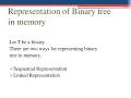 binary tree representation in memory