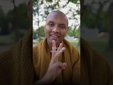 How to apologise correctly | Buddhism In English