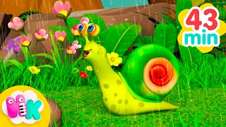 Micul melc sub ploaie 🐌 Cântece pentru Copii | HeyKids