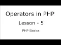 Assignment and concatenation operators in php