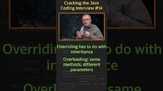 Difference between overriding and overloading - Cracking the Java Coding Interview