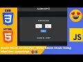 Alarm Clock Javascript Make Alarm Clock Using Html Css Javascript