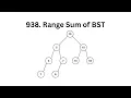 938 Range Sum of BST LeetCode Using Python