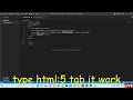 HTML Emmet Not working in vscode Boilerplate not showing in vscode