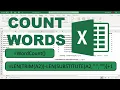 Count number of words in a cell in excel - formula UDF Macro