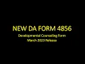 Overview of the New DA FORM 4856 Dated March 2023